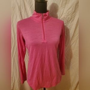 Smartwool long sleeve zip neck 100% wool shirt